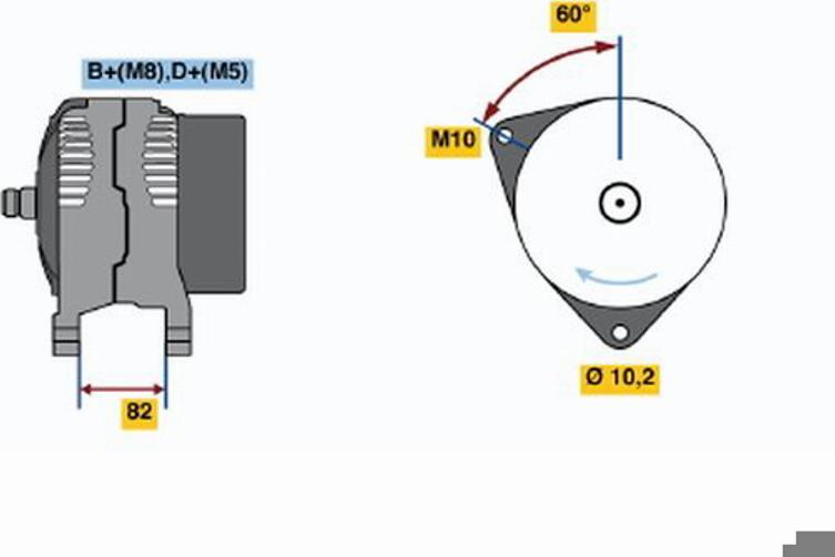 BOSCH 0 123 310 044 - Alternatore www.autoricambit.com