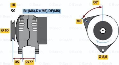 BOSCH 0 123 310 048 - Alternatore www.autoricambit.com