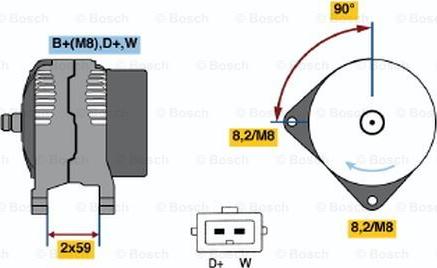 BOSCH 0 123 320 027 - Alternatore www.autoricambit.com