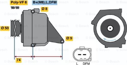 BOSCH 0 122 0AA 1A0 - Alternatore www.autoricambit.com