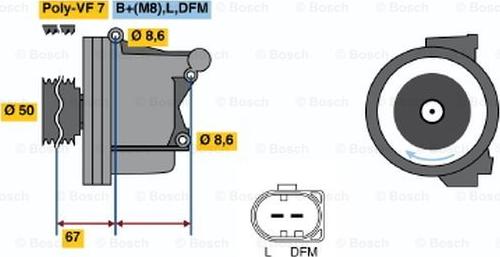 BOSCH 0 122 0AA 1P0 - Alternatore www.autoricambit.com