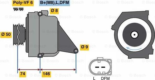 BOSCH 0 122 0AA 3R0 - Alternatore www.autoricambit.com