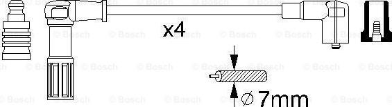 BOSCH 0 356 912 846 - Kit cavi accensione www.autoricambit.com