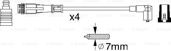 BOSCH 0 356 912 881 - Kit cavi accensione www.autoricambit.com