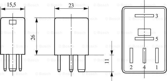 BOSCH 0 332 207 307 - Relè, Corrente di lavoro www.autoricambit.com