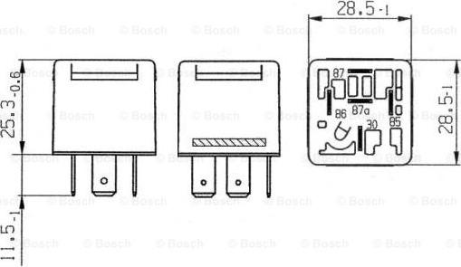 BOSCH 0 332 209 202 - Relè, Corrente di lavoro www.autoricambit.com