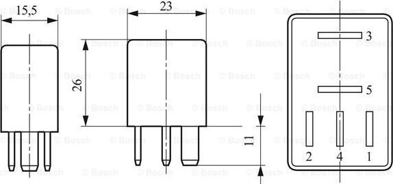 BOSCH 0 332 201 107 - Relè, Sistema di preriscaldamento www.autoricambit.com