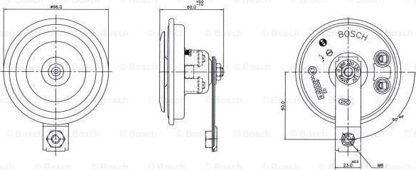 BOSCH 0 986 320 130 - Clacson www.autoricambit.com