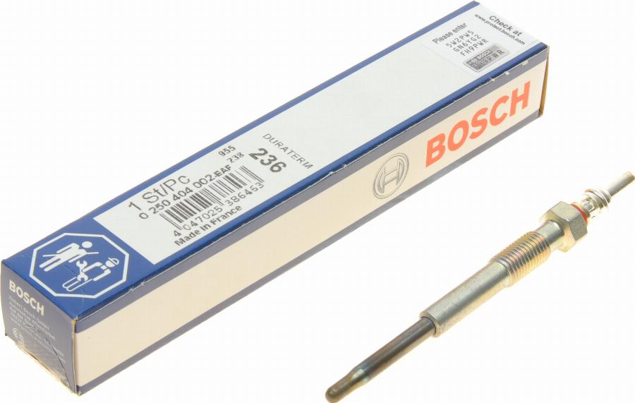 BOSCH 0 250 404 002 - Candeletta www.autoricambit.com