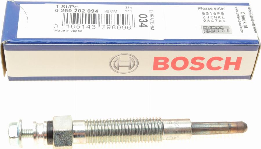 BOSCH 0 250 202 094 - Candeletta www.autoricambit.com