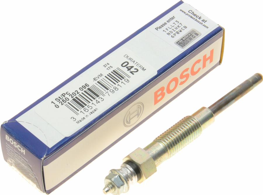 BOSCH 0 250 202 096 - Candeletta www.autoricambit.com