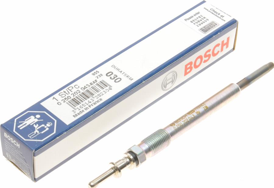 BOSCH 0 250 202 043 - Candeletta www.autoricambit.com