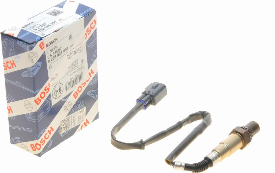 BOSCH 0 258 986 697 - Sonda lambda www.autoricambit.com