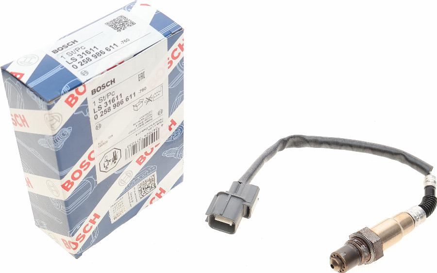 BOSCH 0 258 986 611 - Sonda lambda www.autoricambit.com