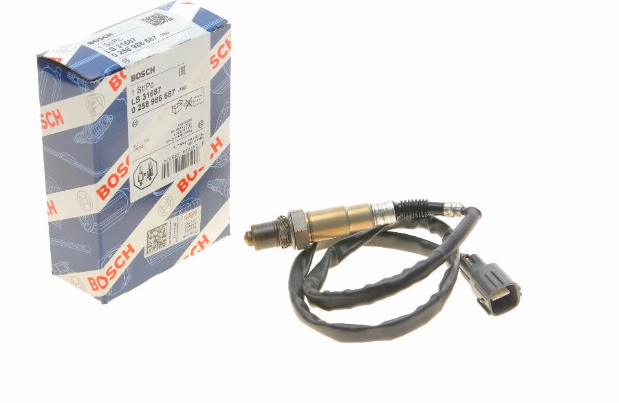 BOSCH 0 258 986 687 - Sonda lambda www.autoricambit.com