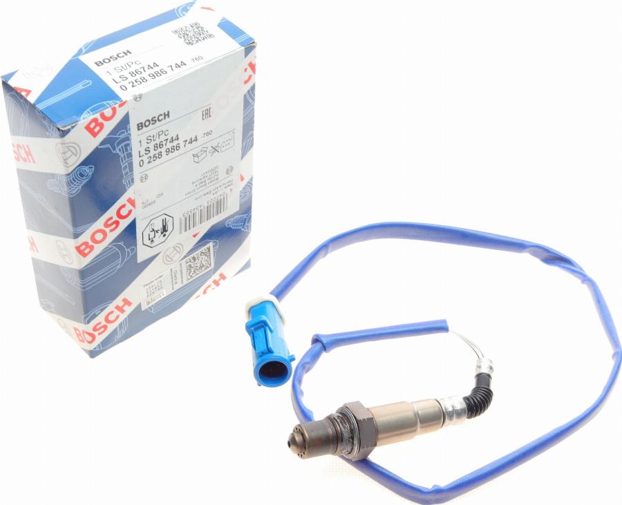 BOSCH 0 258 986 744 - Sonda lambda www.autoricambit.com