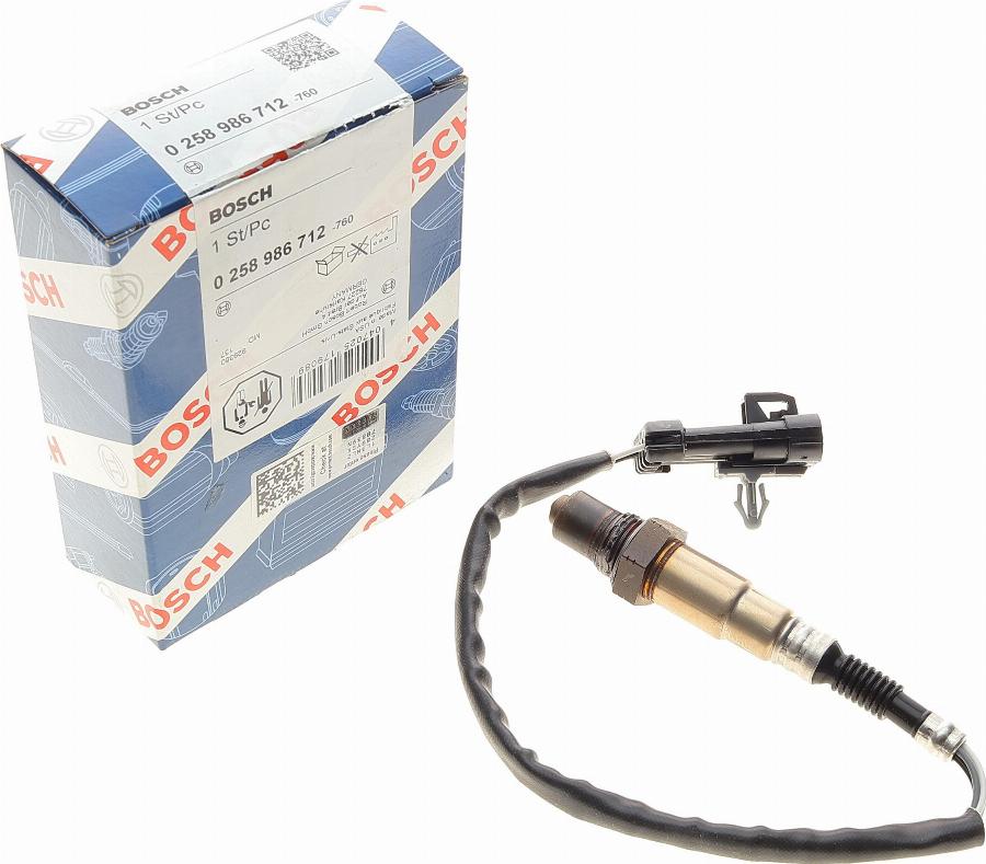 BOSCH 0 258 986 712 - Sonda lambda www.autoricambit.com