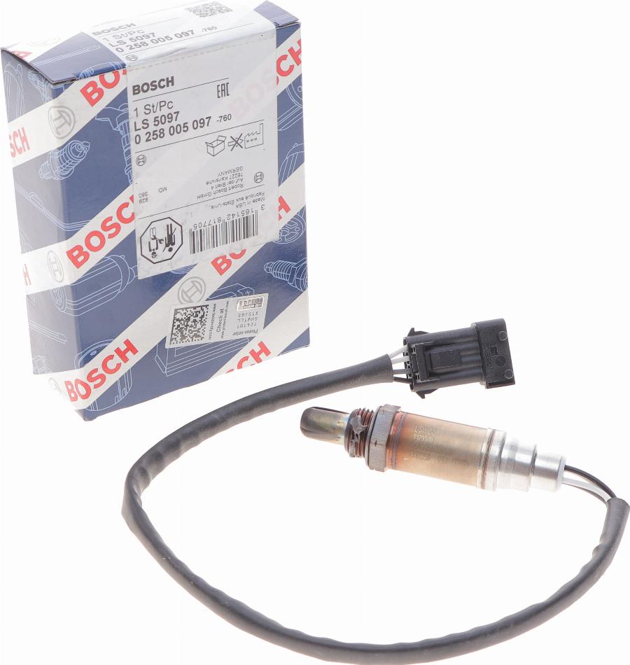 BOSCH 0 258 005 097 - Sonda lambda www.autoricambit.com