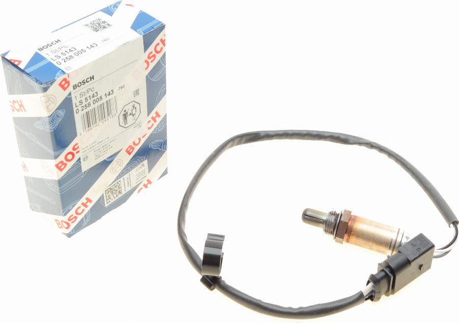 BOSCH 0 258 005 143 - Sonda lambda www.autoricambit.com