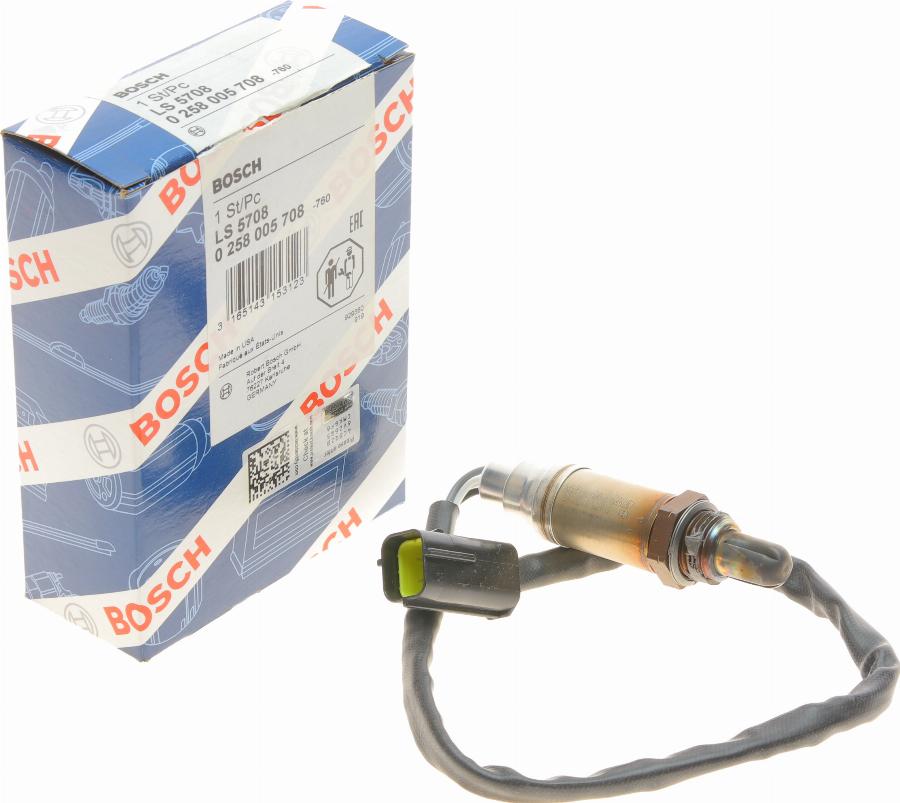 BOSCH 0 258 005 708 - Sonda lambda www.autoricambit.com