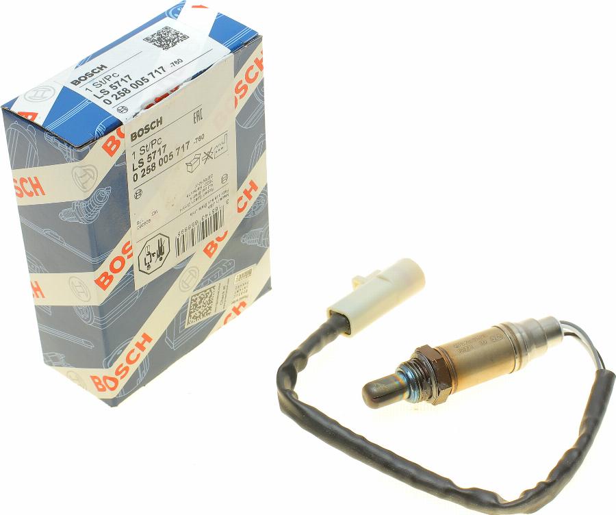 BOSCH 0 258 005 717 - Sonda lambda www.autoricambit.com