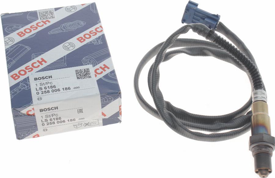 BOSCH 0 258 006 186 - Sonda lambda www.autoricambit.com