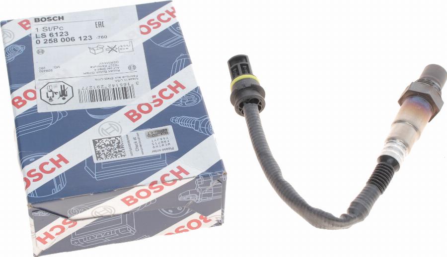 BOSCH 0 258 006 123 - Sonda lambda www.autoricambit.com