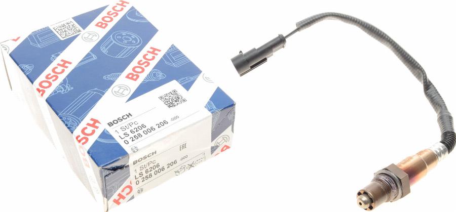 BOSCH 0 258 006 206 - Sonda lambda www.autoricambit.com