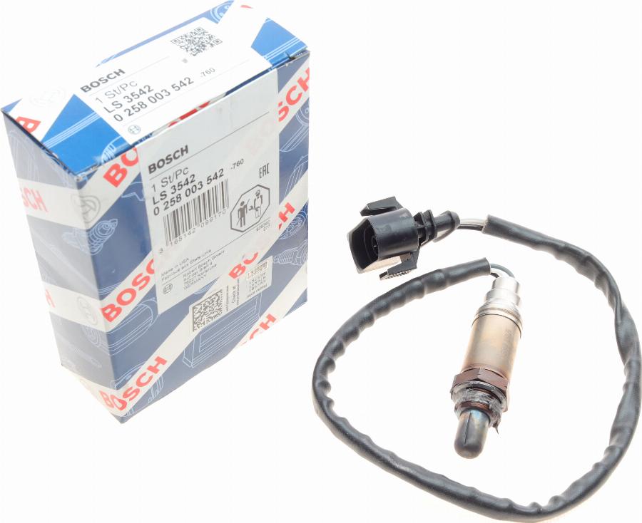 BOSCH 0 258 003 542 - Sonda lambda www.autoricambit.com