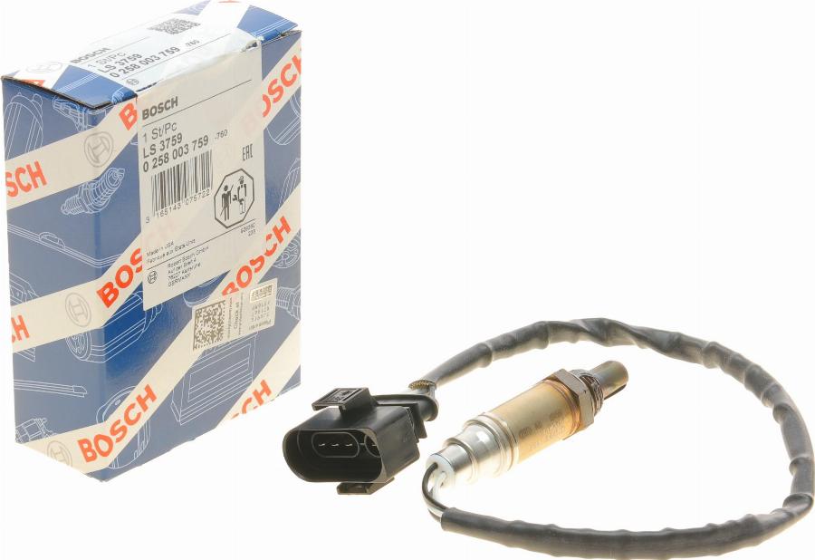 BOSCH 0 258 003 759 - Sonda lambda www.autoricambit.com