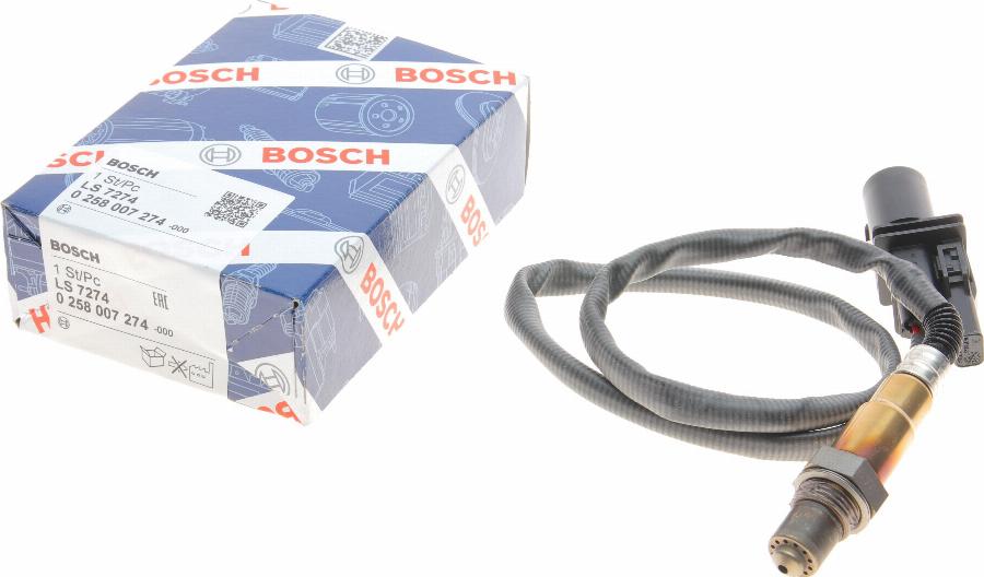 BOSCH 0 258 007 274 - Sonda lambda www.autoricambit.com