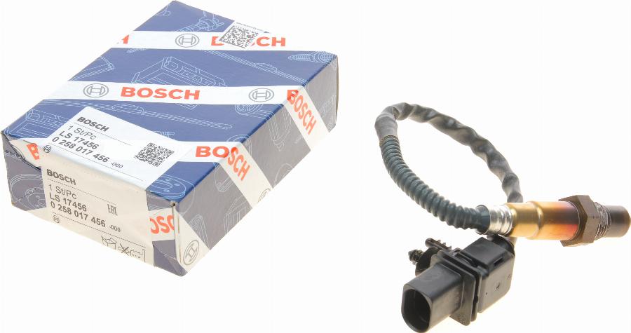 BOSCH 0 258 017 456 - Sonda lambda www.autoricambit.com