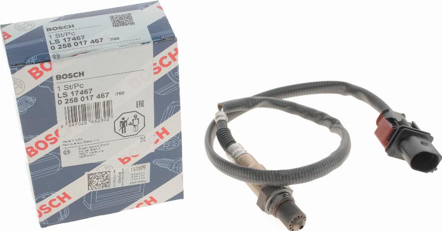 BOSCH 0 258 017 467 - Sonda lambda www.autoricambit.com