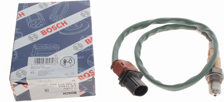 BOSCH 0 258 017 603 - Sonda lambda www.autoricambit.com