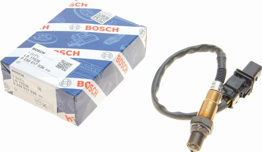 BOSCH 0 258 017 036 - Sonda lambda www.autoricambit.com