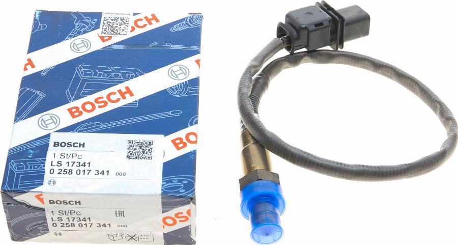 BOSCH 0 258 017 341 - Sonda lambda www.autoricambit.com