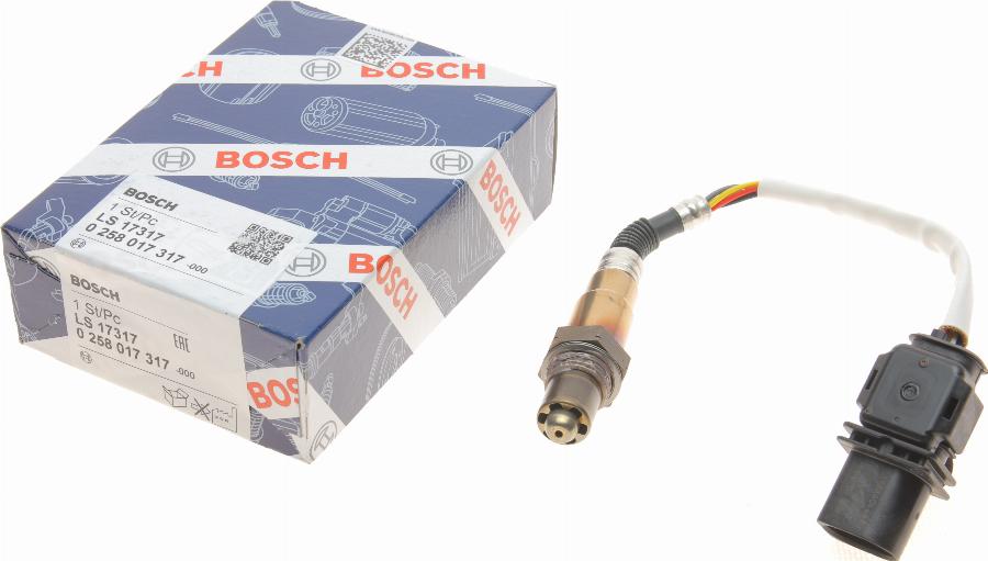 BOSCH 0 258 017 317 - Sonda lambda www.autoricambit.com