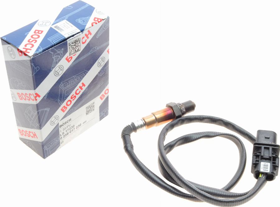 BOSCH 0 258 017 230 - Sonda lambda www.autoricambit.com