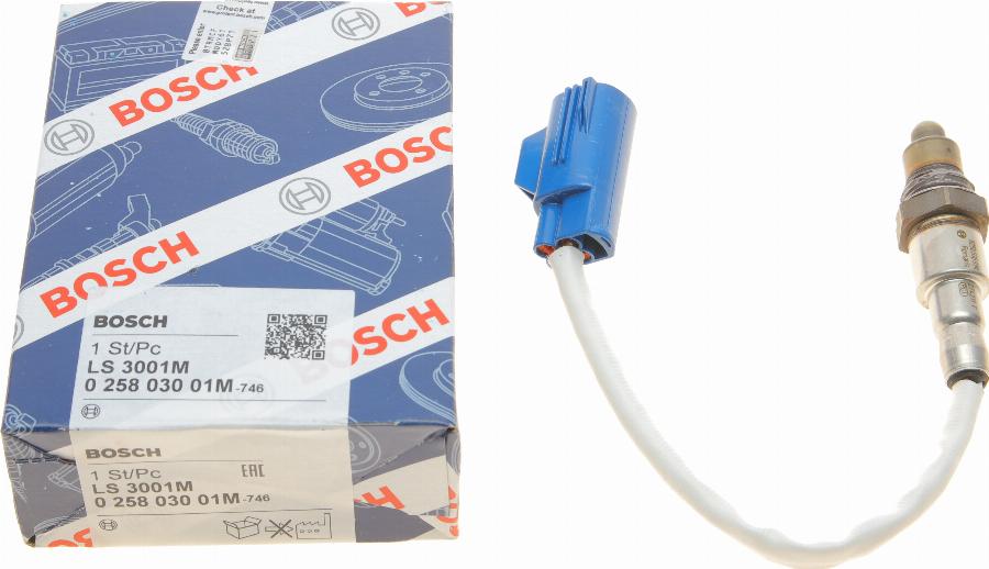 BOSCH 0 258 030 01M - Sonda lambda www.autoricambit.com