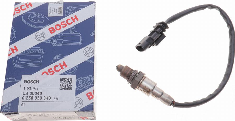 BOSCH 0 258 030 340 - Sonda lambda www.autoricambit.com