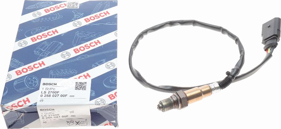 BOSCH 0 258 027 00F - Sonda lambda www.autoricambit.com