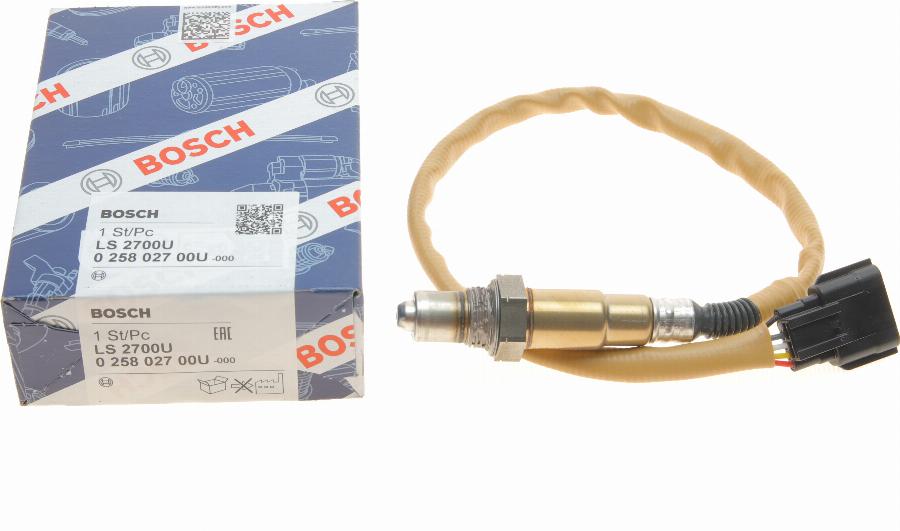 BOSCH 0 258 027 00U - Sonda lambda www.autoricambit.com