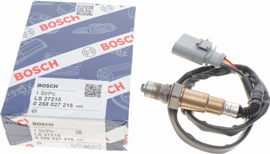 BOSCH 0 258 027 215 - Sonda lambda www.autoricambit.com