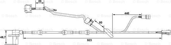 BOSCH 0 265 006 571 - Sensore, N° giri ruota www.autoricambit.com