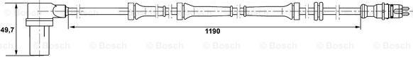 BOSCH 0 265 006 156 - Sensore, N° giri ruota www.autoricambit.com