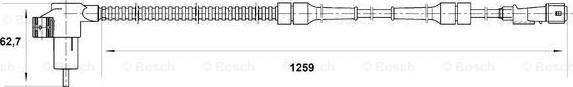 BOSCH 0 265 006 208 - Sensore, N° giri ruota www.autoricambit.com