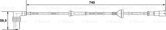 BOSCH 0 265 001 059 - Sensore, N° giri ruota www.autoricambit.com