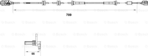 BOSCH 0 265 007 466 - Sensore, N° giri ruota www.autoricambit.com