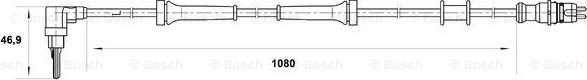 BOSCH 0 265 007 073 - Sensore, N° giri ruota www.autoricambit.com