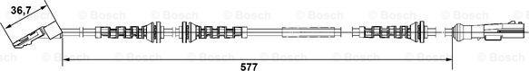 BOSCH 0 265 007 742 - Sensore, N° giri ruota www.autoricambit.com